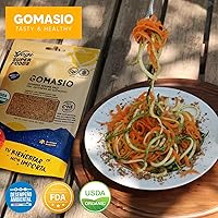 Vista 6 de Yogi Super Foods Sal de sésamo de Gomasio japonés, semillas de sésamo tostadas japonesas hechas con condimento de algas Nori, sal del Himalaya, una