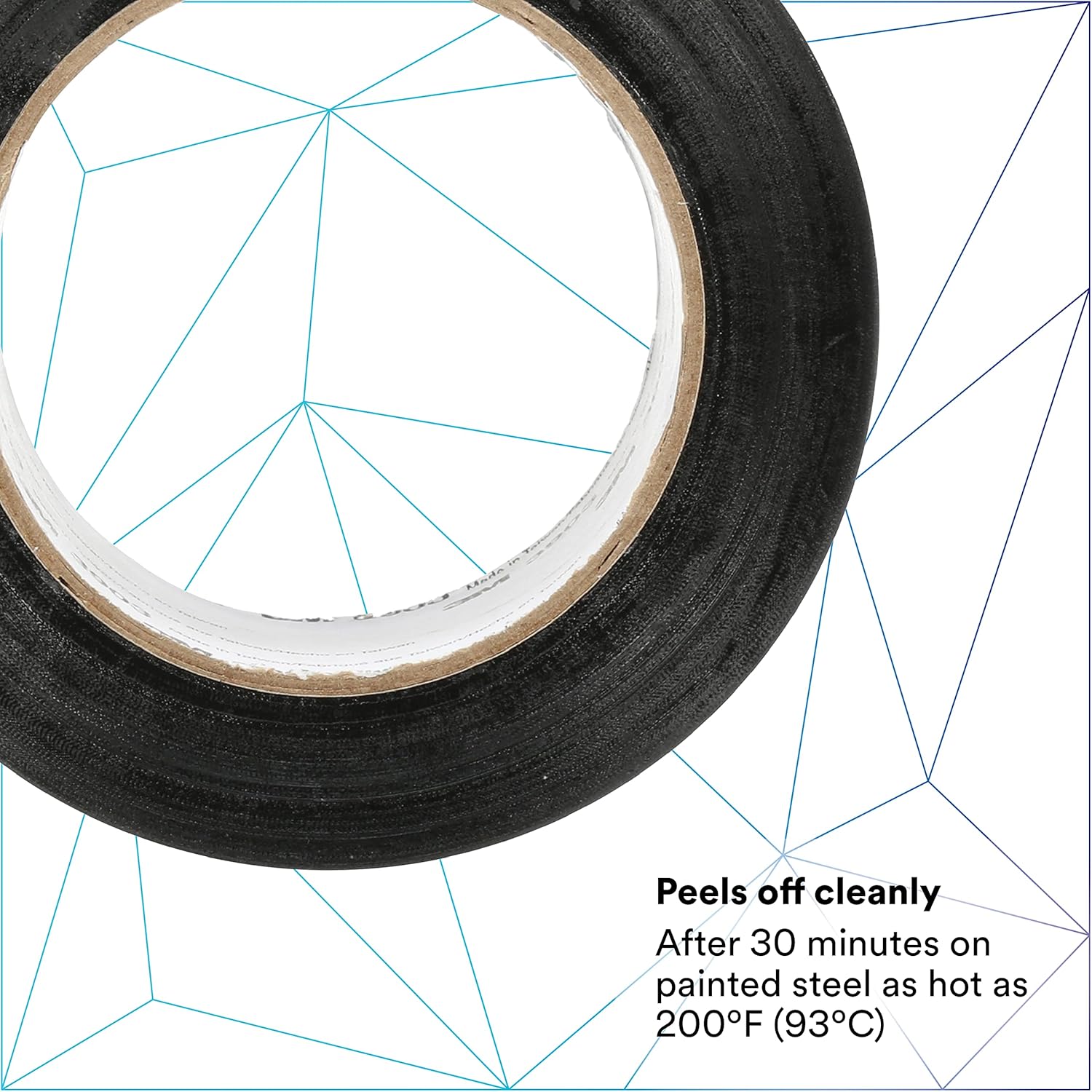 3M Vinyl Duct Tape 3903, Black Color, 2 in x 50 yd, 7.3 mil,Individually Wrapped Conveniently Packaged
