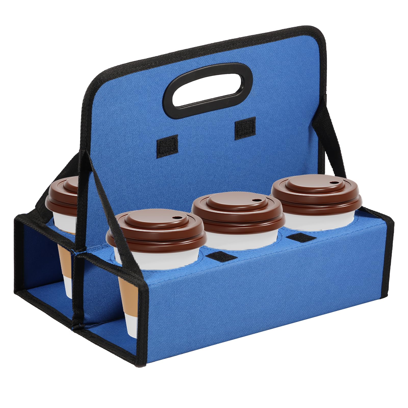 IMossad Drink Caddy Portable Drink Carrier With 6 Cup Holder, Reusable Insulated Coffee Cup Carrier With Handles, Foldable Automobile Travel Cup Holder Bag For Hot & Cold Drinks - Walmart Supplies - View #3