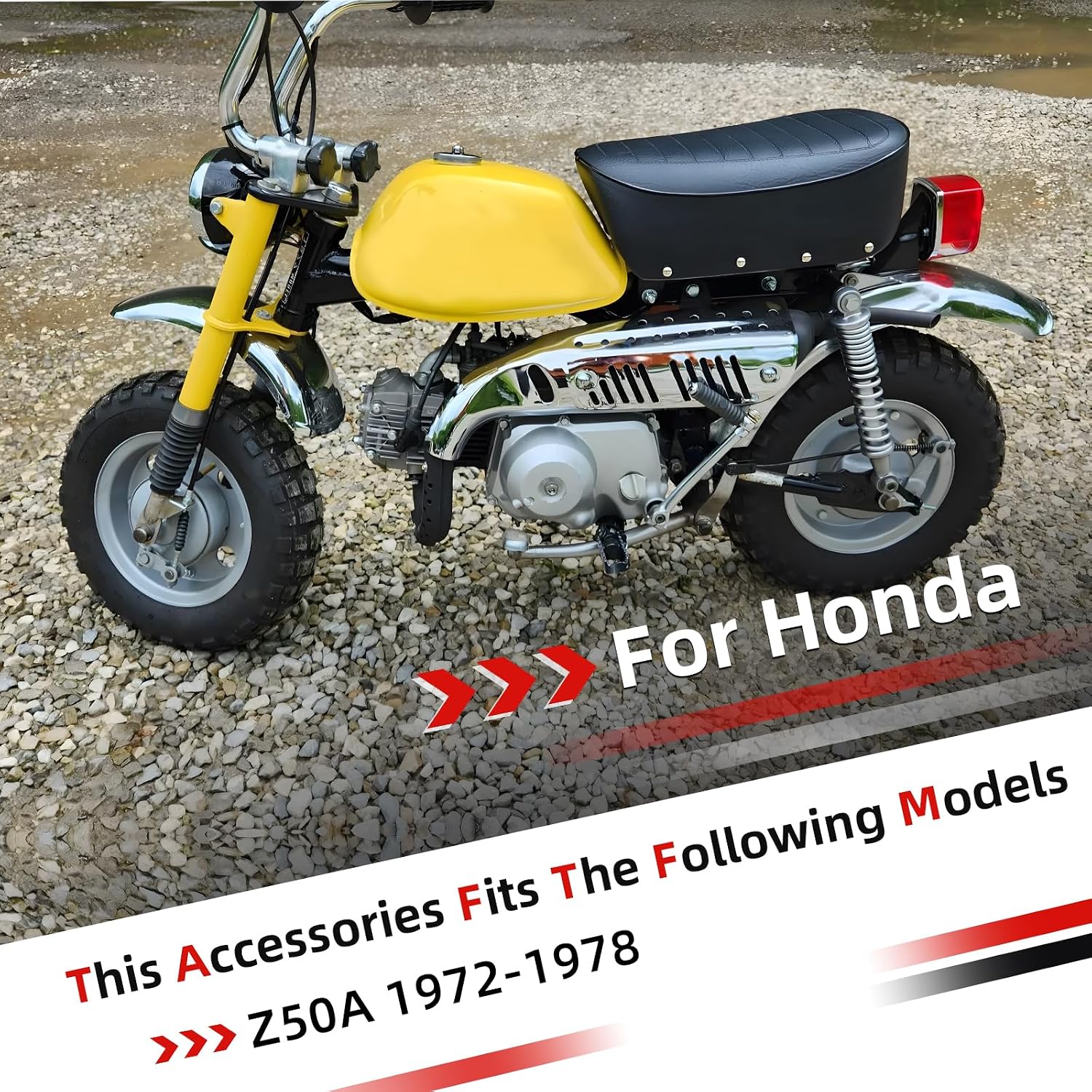 Yellow AirBox Left Side Cover For Honda Z50A 1972 TO 1978
