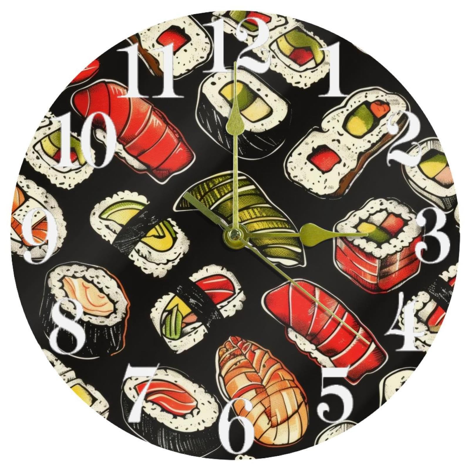 Horloge murale ronde à piles pour une installation facile à la maison et à l'école