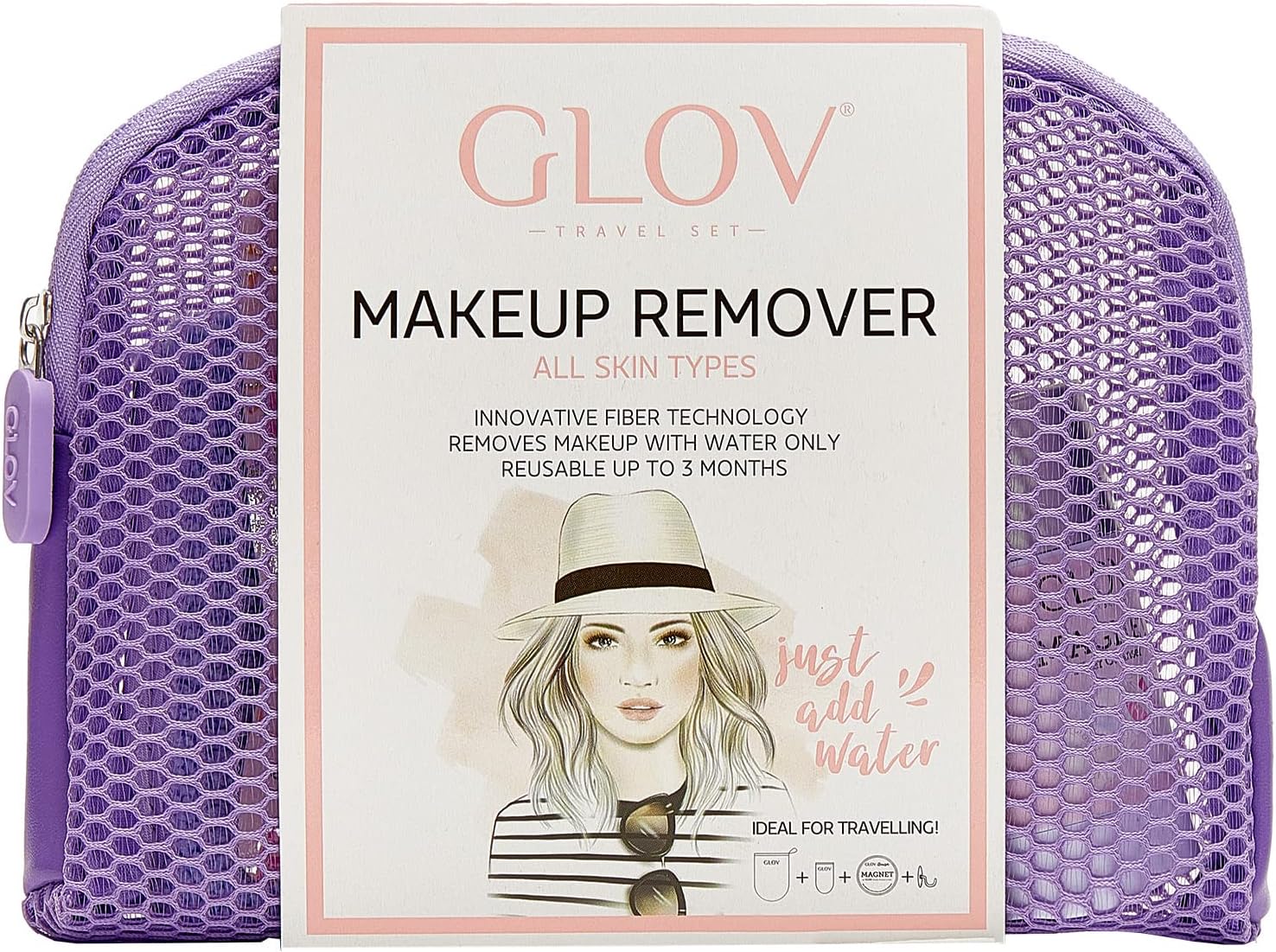 Guante Desmaquillantes Reutilizable Guante para Cara Guante de Microfibra Hipoalergénico para Quitar Maquillaje Sólo Úsalo con Agua para Desmaquillarte Perfecto para Piel Grasa Set de Viaje 3 en 1