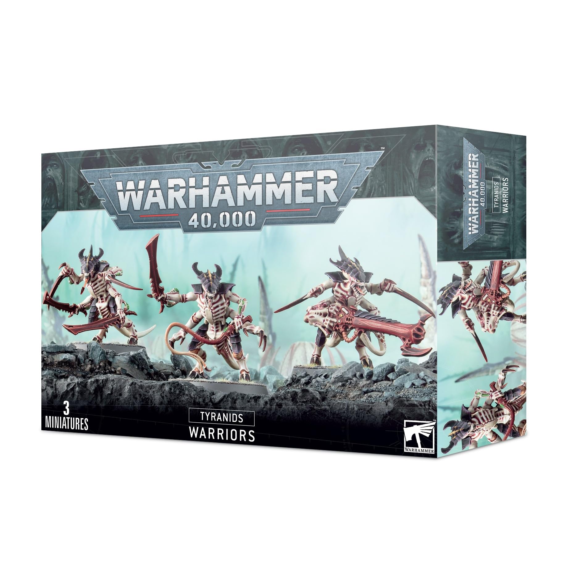 Games Workshop 99120106036" Tyranid Warriors, Black