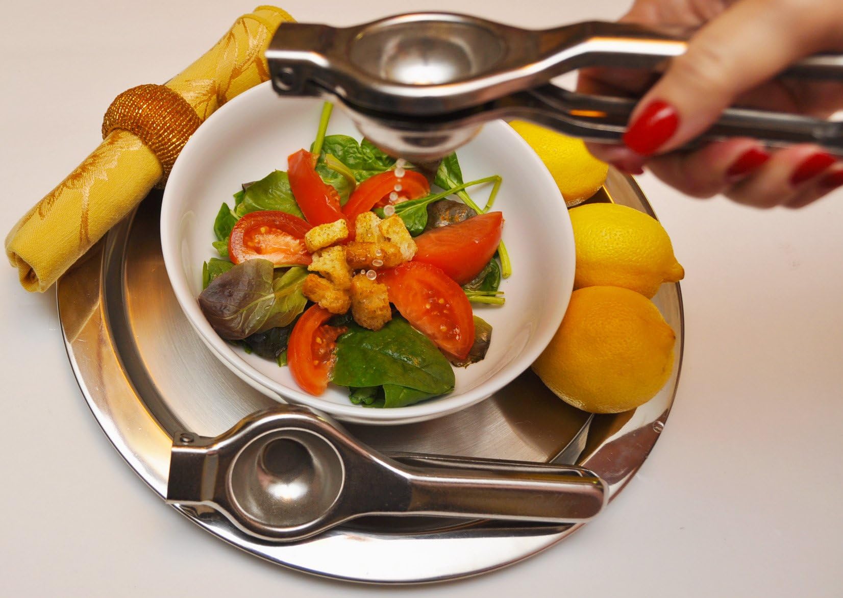 Balduzzi Lime & Lemon Squeezer Made of the Finest Quality Stainless Steel-Top Kitchen Aid Lemon Squeezer Tool-Free Gift