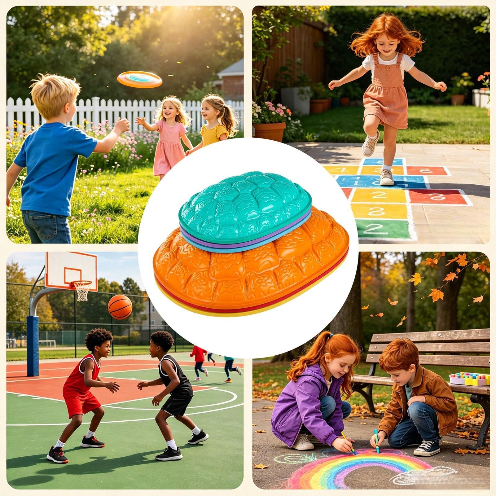 Stepping Stones di Equilibrio per Bambini 6 Pezzi di Coordinazione a Guscio