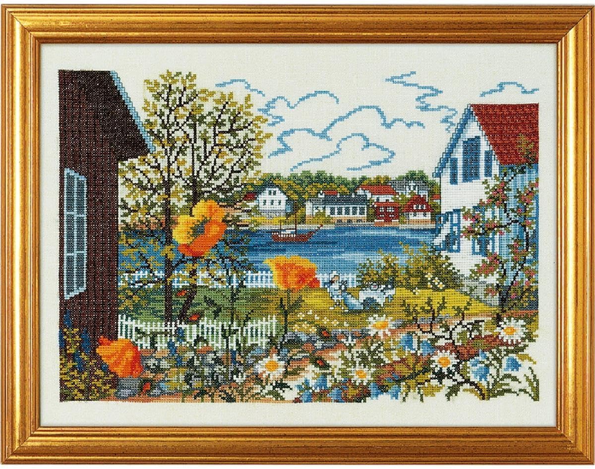 Eva Rosenstand Village Lake Counted クロスステッチキット