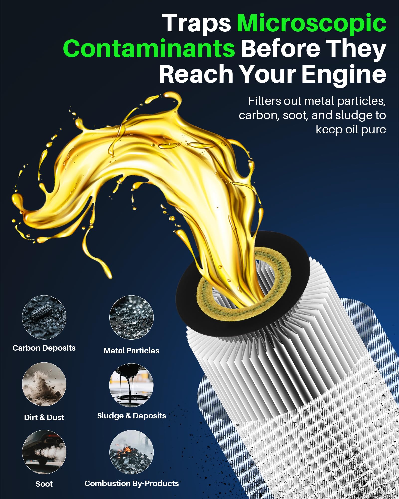 Premium-Synthetic Oil Filter for VW Jetta/Passat/Golf/Tiguan, for Audi A3/A4/Q5/Q7/A6/A5, for Porsche Macan – High Efficiency Replacement XG11784