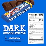 Tony's Chocolonely Chocolate Bar Variety Pack - Milk & Dark Chocolate Bars, Caramel, Hazelnut, Almond & Sea Salt- 6 Bars