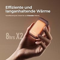 OCOOPA UT4 Young Mágneses Kézmelegítő Szett, 5000 mAh, Ultrakompakt, Vízálló, Újratölthető, Gyors Felfűtésű, Téli Túrázáshoz, 2 db 3