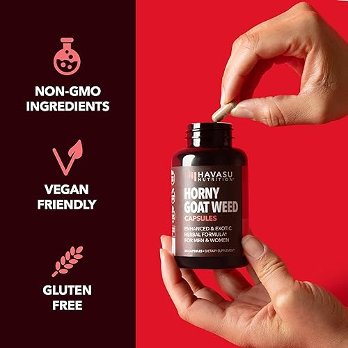 Miniatura 10 de Horny Goat Weed Cápsulas para hombres y mujeres  Rendimiento extra fuerte y apoyo energético con Tongkat Ali, Muira Puama y Saw Palmetto  Suplemento