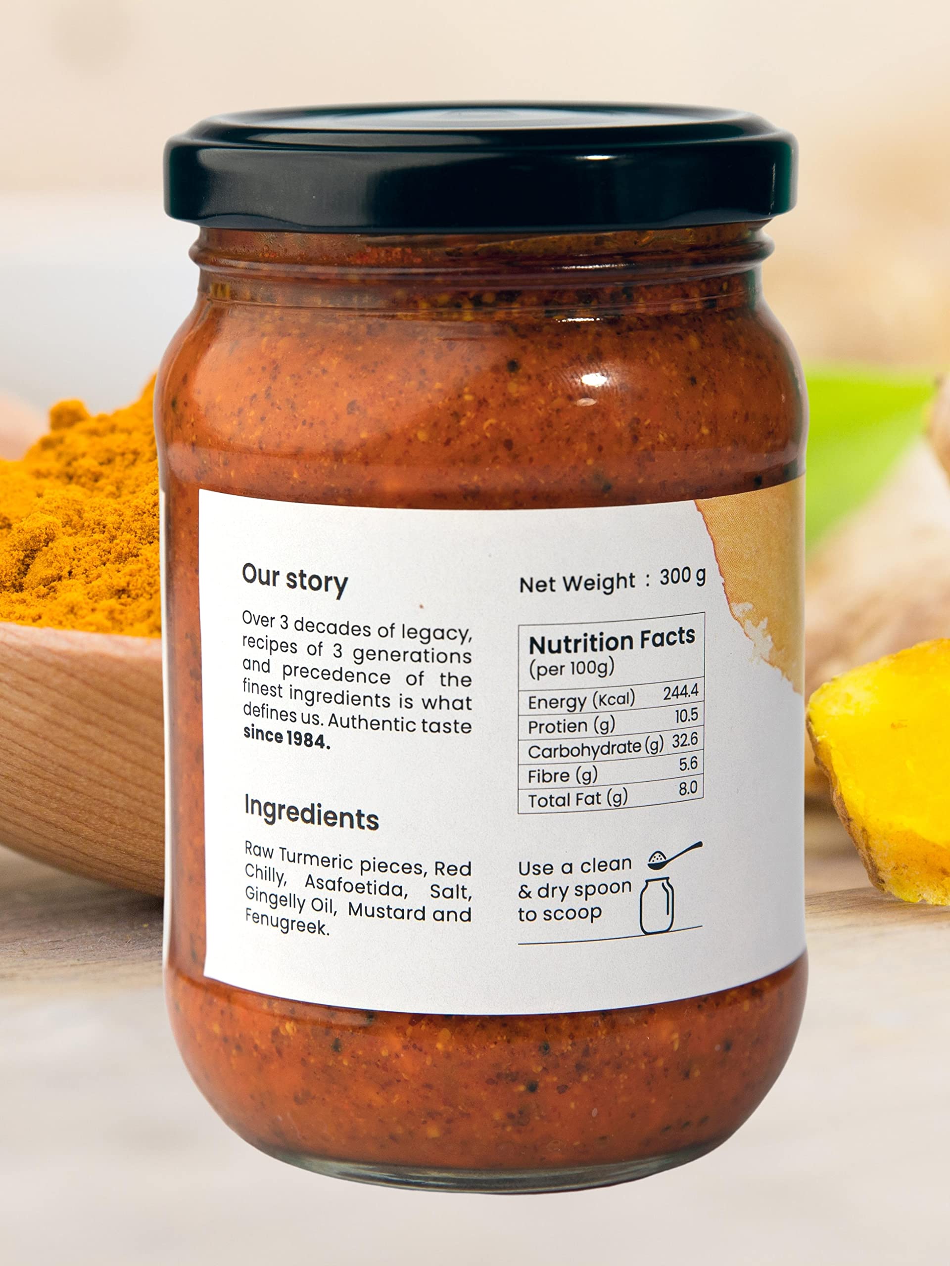Bhogarajus Garlic Pickle + Bhogarajus Turmeric Pickle Pack of 2 3