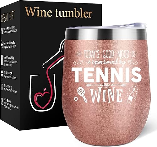 Miniatura 6 de Regalos de tenis para hombres y mujeres, regalos para un amante del tenis, accesorios de tenis, decoraciones de fiesta de tenis, vaso temático de