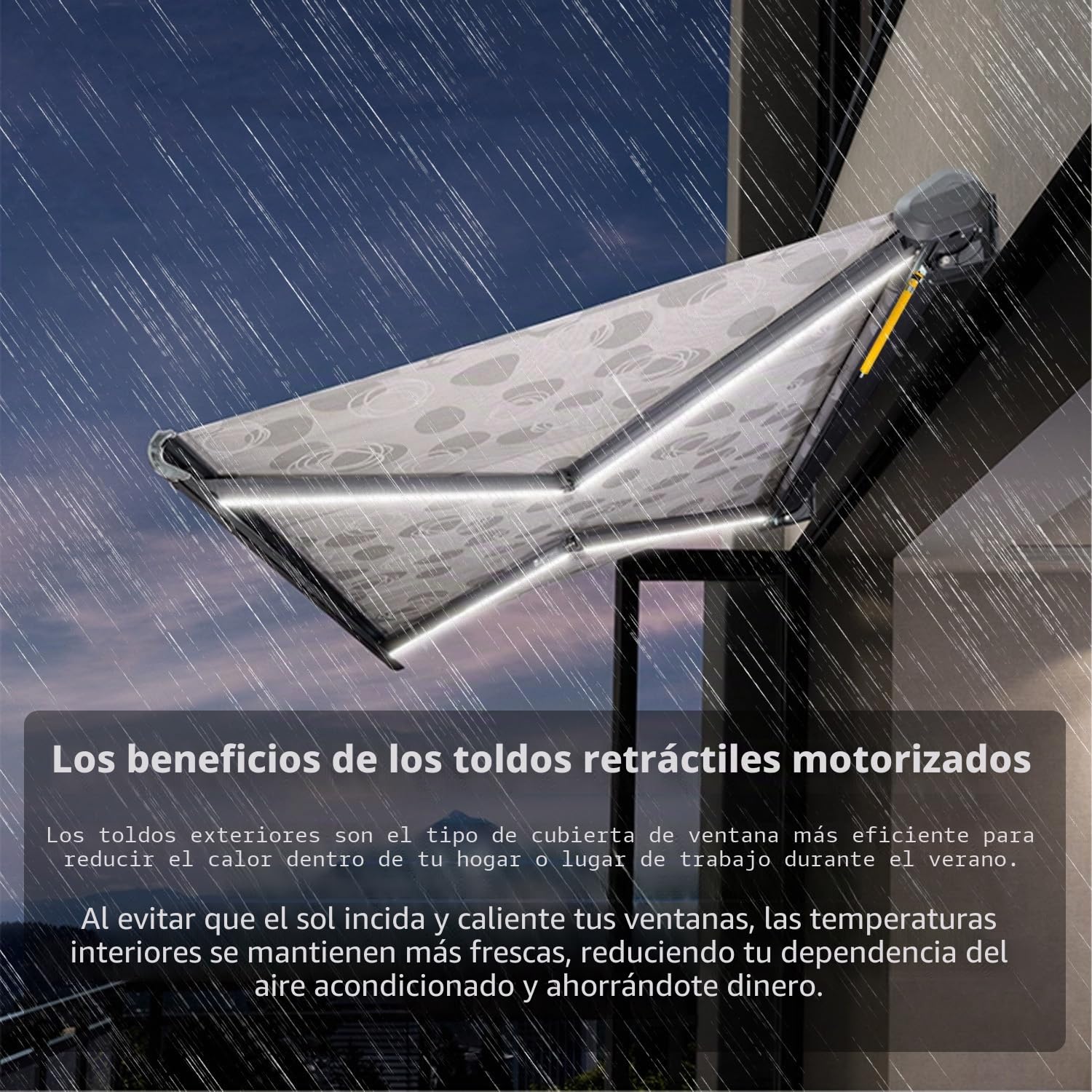 AM45-20/17-E-XP Motor impermeable para toldos motor tubular 230 V para toldos exteriores - Impermeable y homologado UL