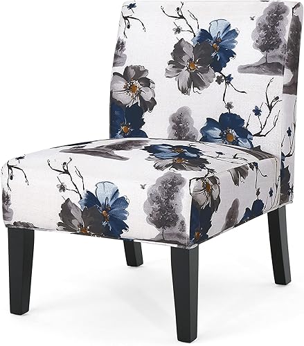 Miniatura 6 de Christopher Knight Home Kendal - Juego de 2 sillas tapizadas de tela, diseño floral, moderna, sin brazos, para sala de estar, cómoda silla tipo