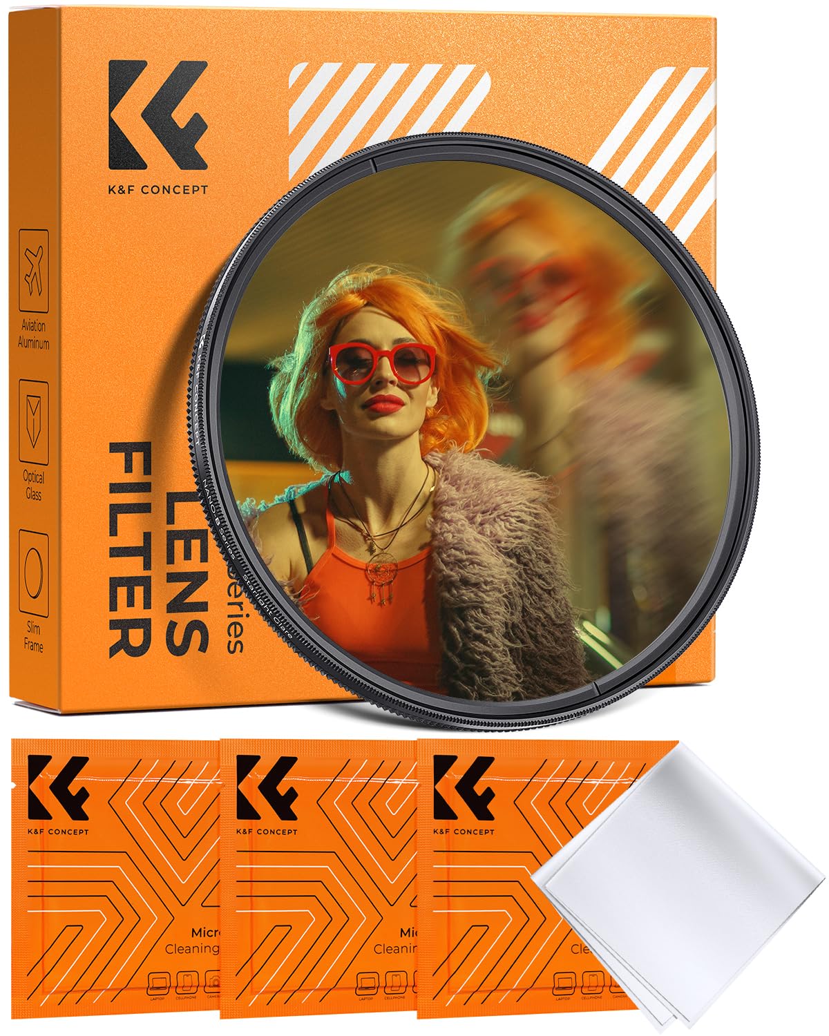 K&F CONCEPT 82mm Filtre Effet Spécial-Allonger Les Ombres Unilatérales pour Objectif Appareil Photo