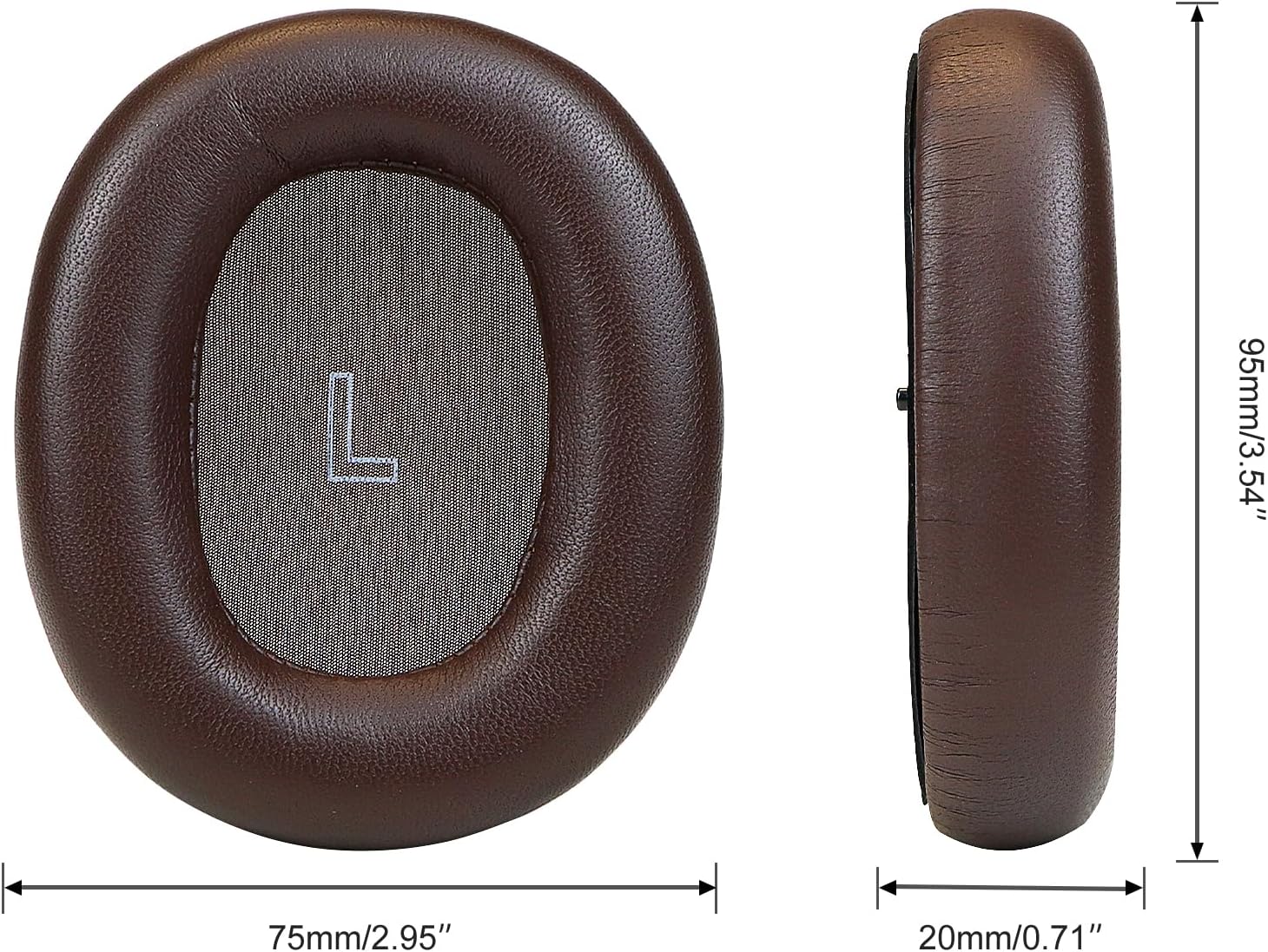 Replacement Lambskin Earpads for Bang & Olufsen Beoplay H95 Wireless Active Noise Cancelling (ANC) Over-Ear Headphones,Sheepskin Ear Pads Cushions with Noise Isolation Memory Foam(Chestnut)