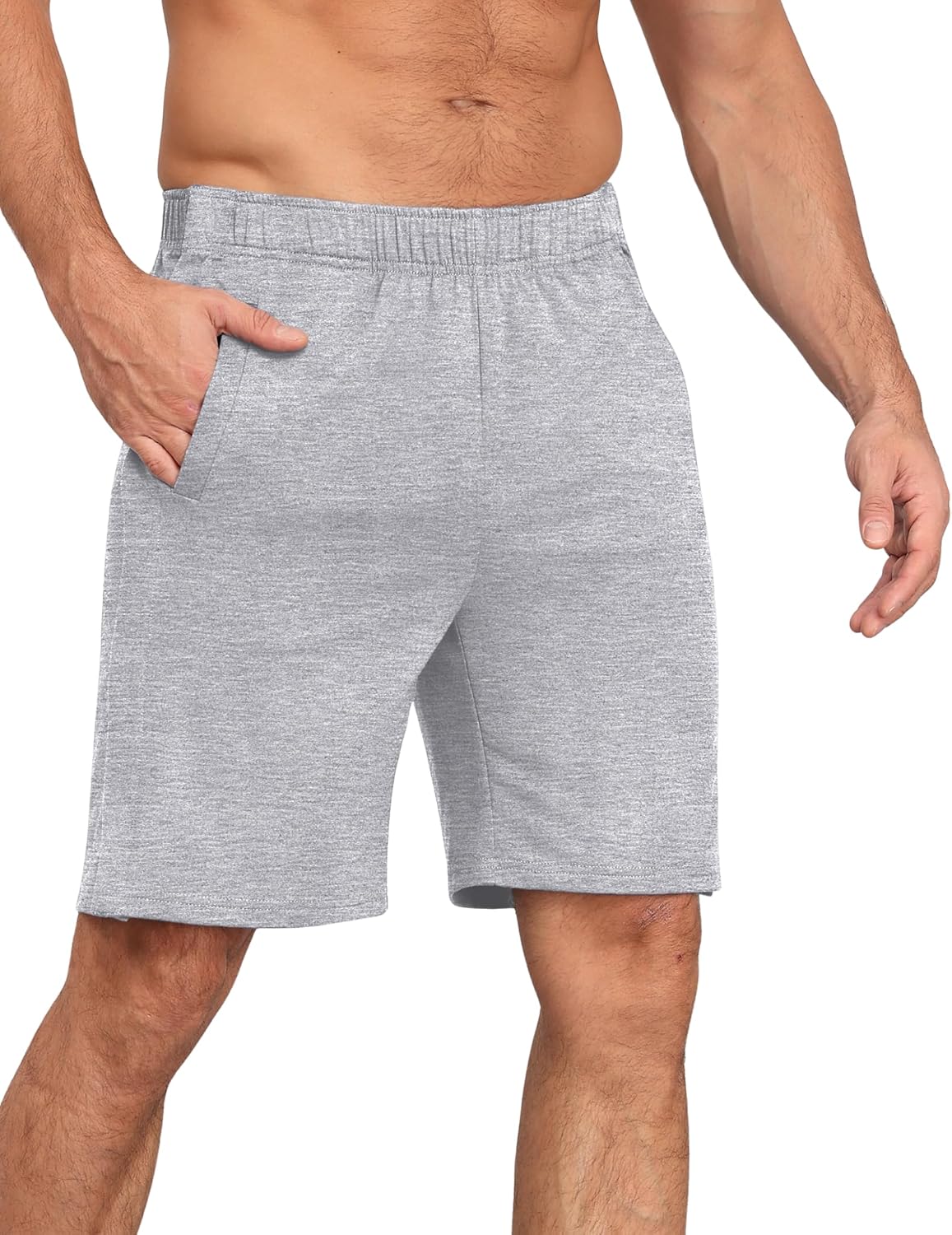 Deyeek Unisex Tear Away Shorts 9" Snap On Athletic Shorts Cotton Post Knee Hip Surgery Recovery Lounge Short with Pockets - Image 8