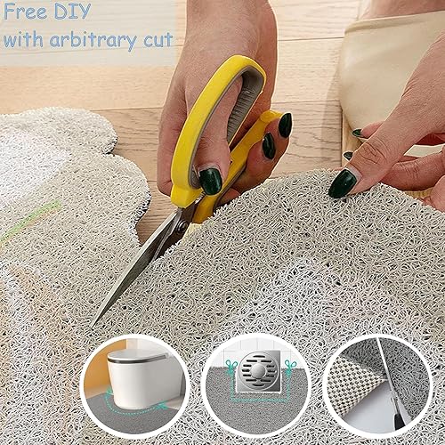 Miniatura 5 de Non-Slip Bathtub Mat, 16x24in1.3x2ft, Shower Mats for Bath Tub, PVC Loofah Bathroom Mats for Wet Areas, Quick Drying