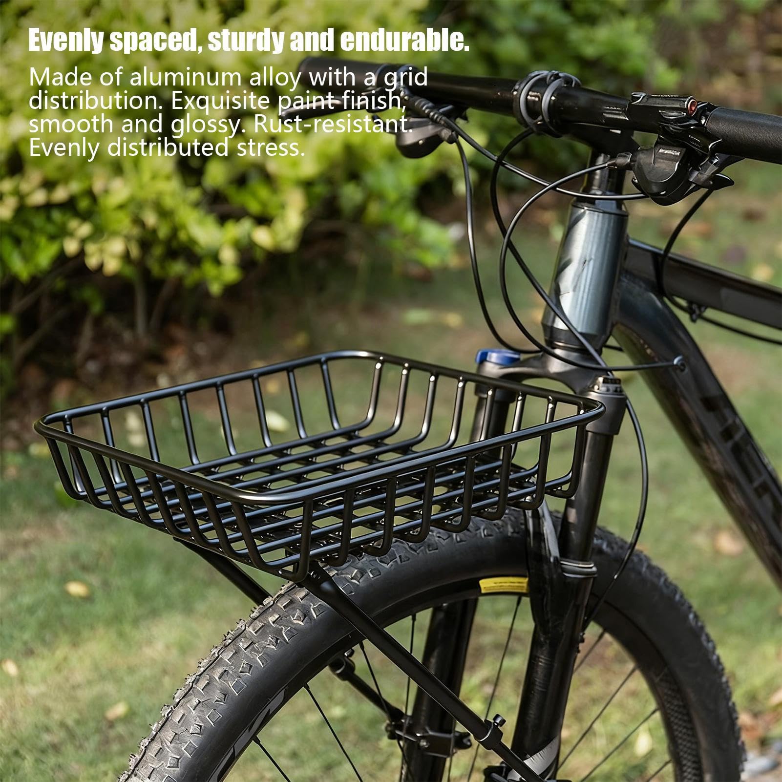 Kosz na bagażnik rowerowy, odporne na warunki atmosferyczne wytrzymałe przechowywanie, stabilny stojak do kosza rowerowego | do rowerów górskich, VAE, jazdy na rowerze szosowym, piesze wycieczki