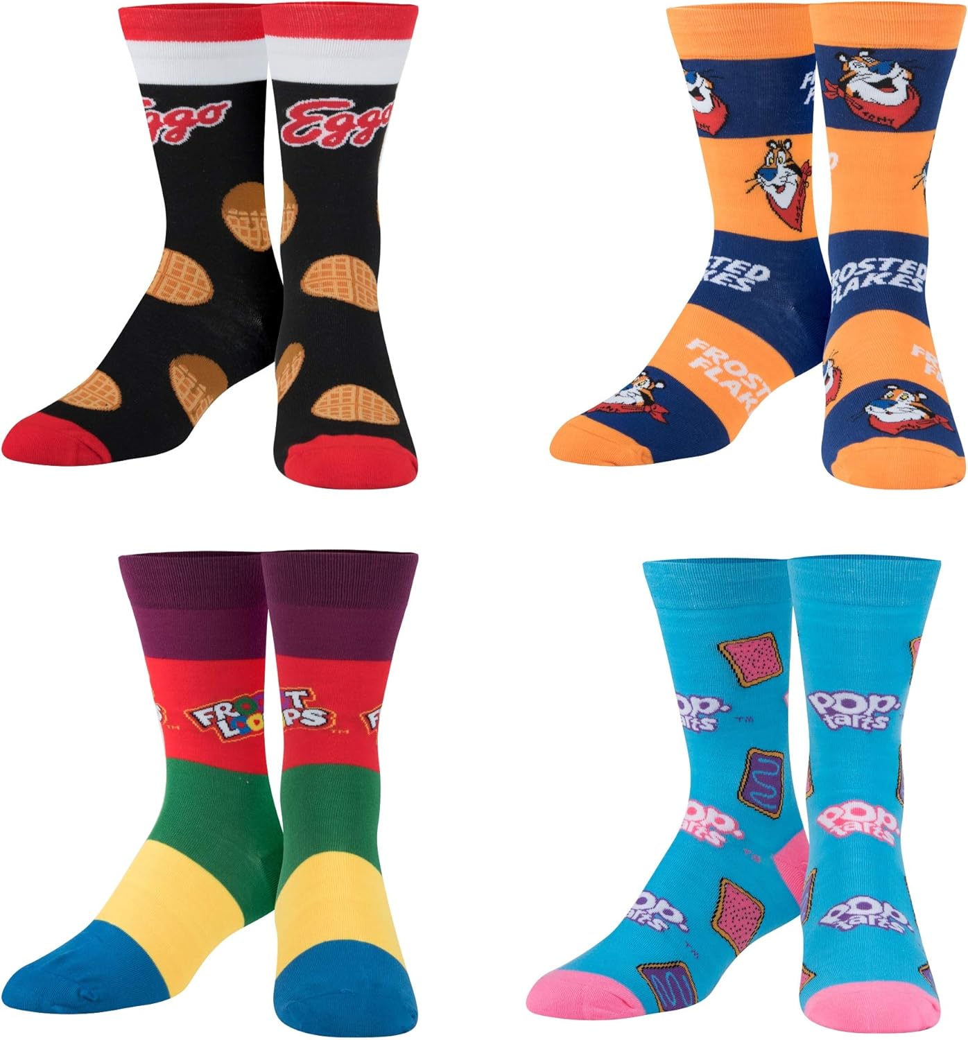 Crazy Socks - Breakfast Cereal Crew Sock Gift Set - 9-Pack Novelty Crew Socks Value Bundle - Size Large for Men & Women - Funny Food-Themed Cool Sox - Cozy Daily Wear - Great Gift for Fans Holidays - Image 4