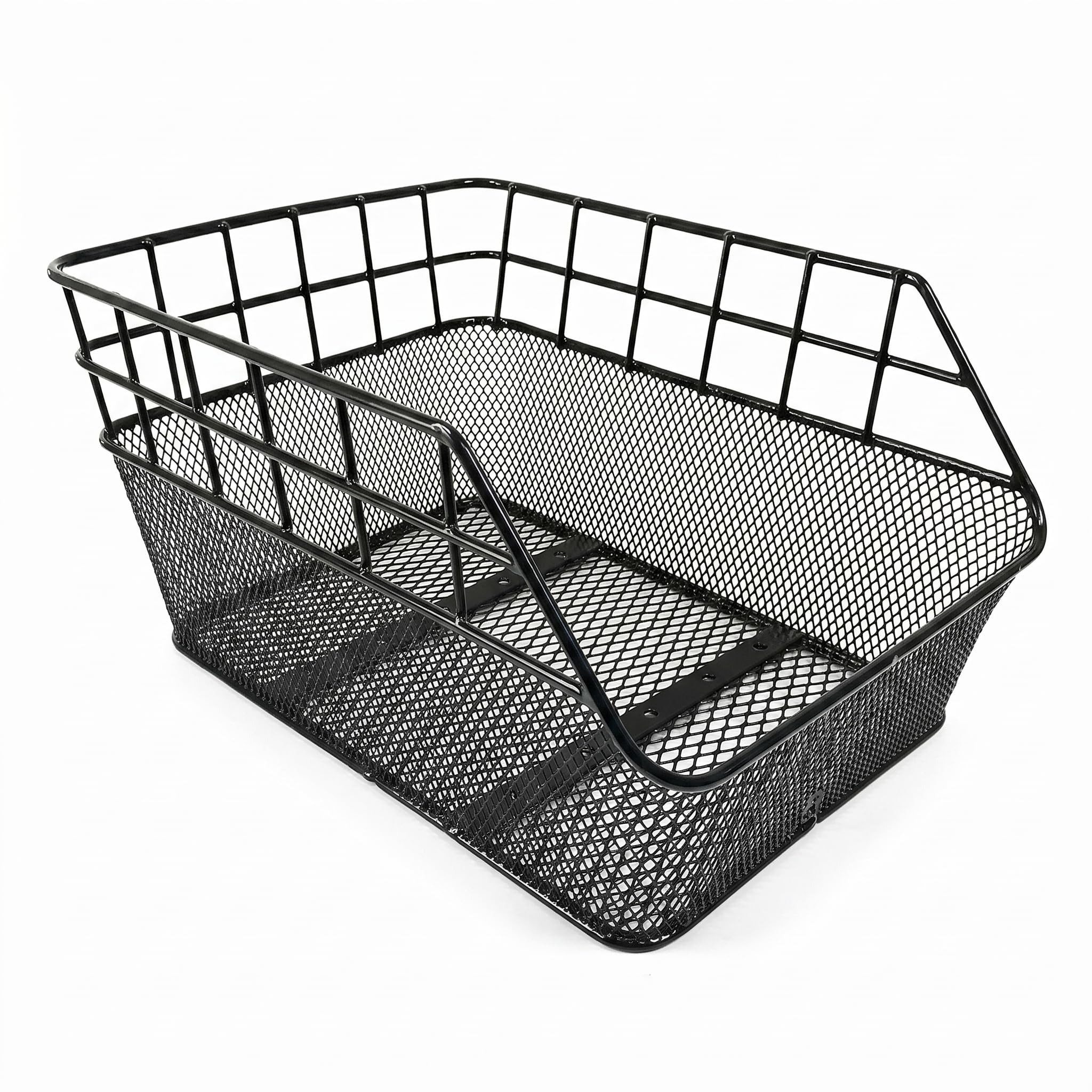 Cestino per Bicicletta XXL - Red Loon - Cestino per la Scuola e la Spesa - Cestino Posteriore - Metallo Nero - Montaggio su Rack