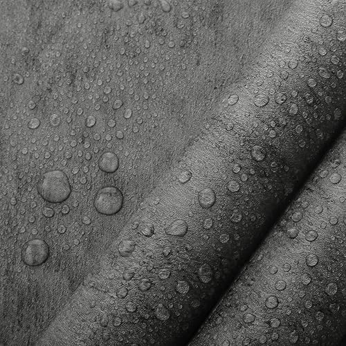 Miniatura 5 de Guvana Papel tapiz de cemento negro, papel de contacto de cemento sintético, papel de contacto negro para despegar y pegar, papel de contacto