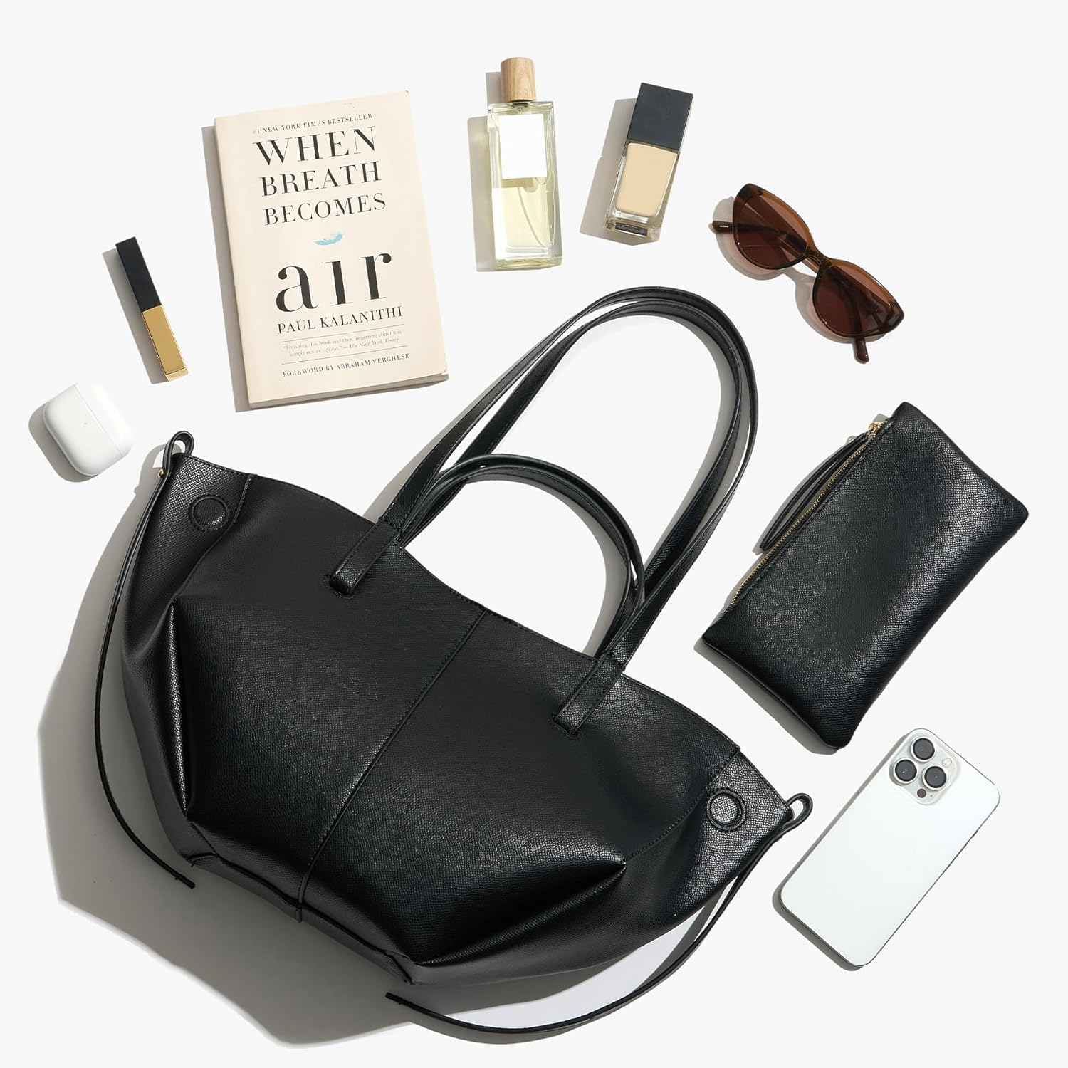 CHUNLI Trendy Satchel Bags for Women Luxury PU Leather Purses Work Tote with Top Handle Large Capacity Shoulder Bag - Image 6