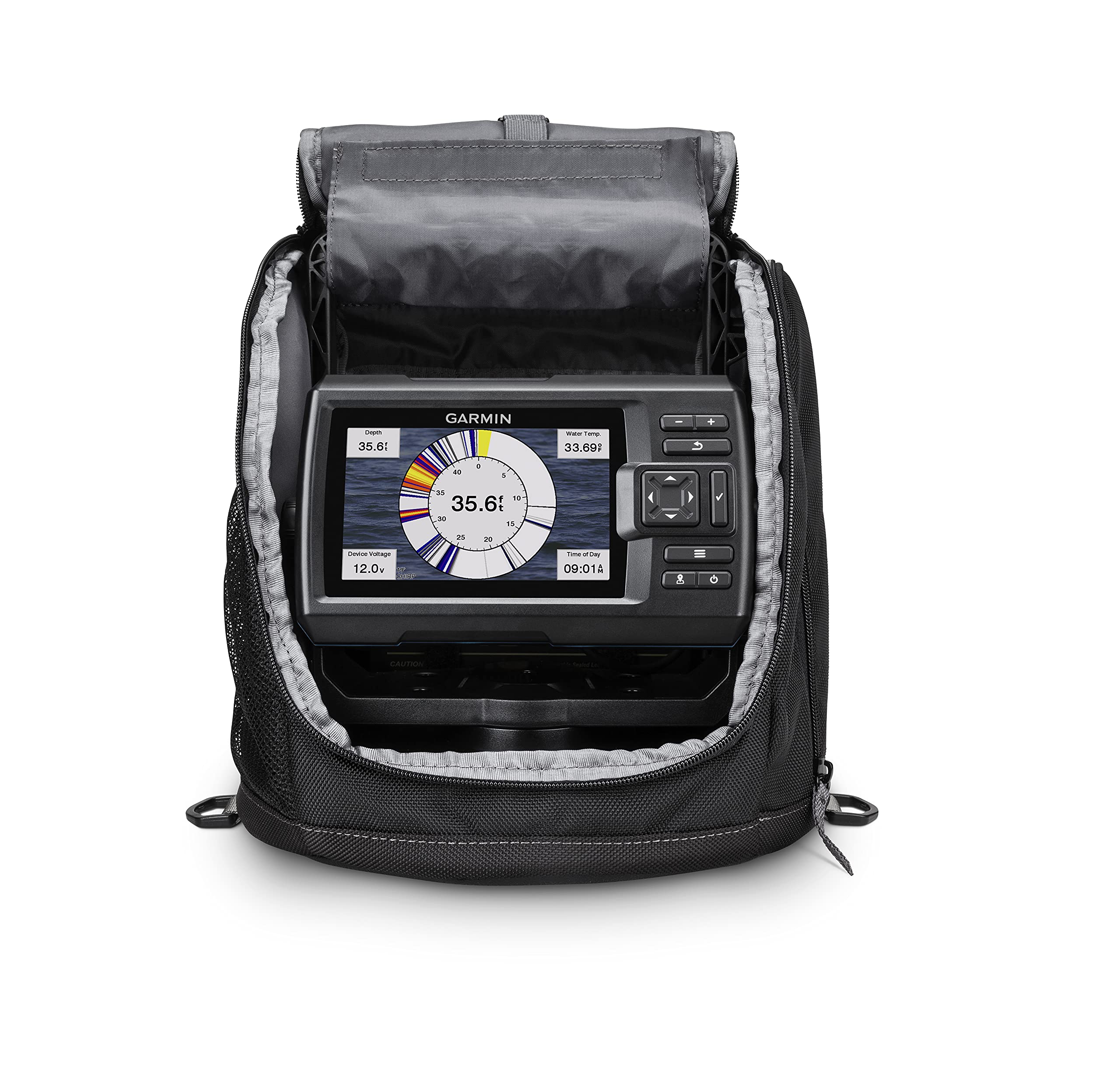 Garmin Striker Vivid 5cv,Portable Ice Fishing Bundle w/GT8HW-IF