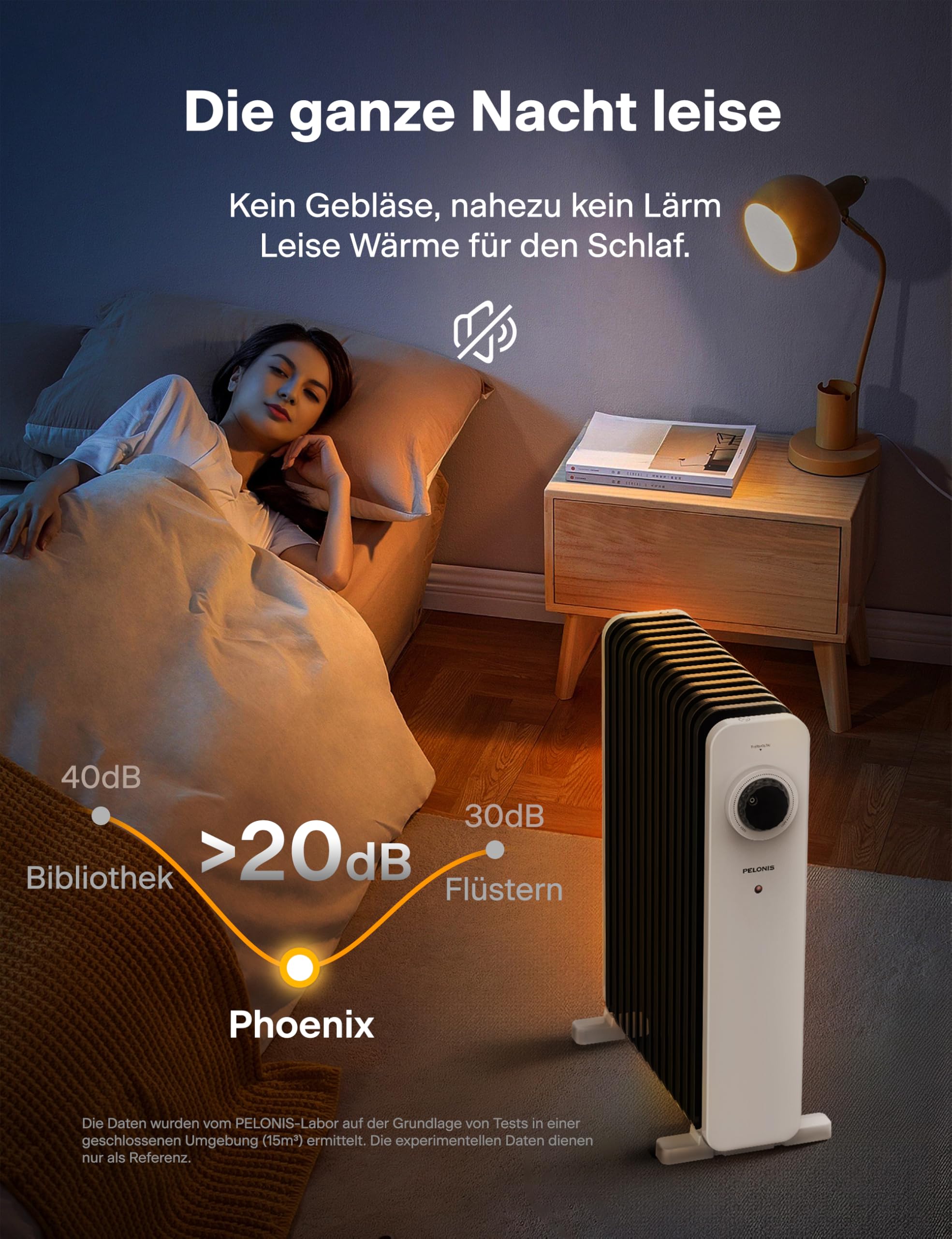 PELONIS Ölradiator 2500W Weiß mit 3D Konvektion & VOLCANO Technik, 13 Rippen Elektroheizung mit 3 Heizstufen, Thermostat und Sicherheitsschutz, Radiator Heizung Elektrisch für Wohnzimmer, Schlafzimmer