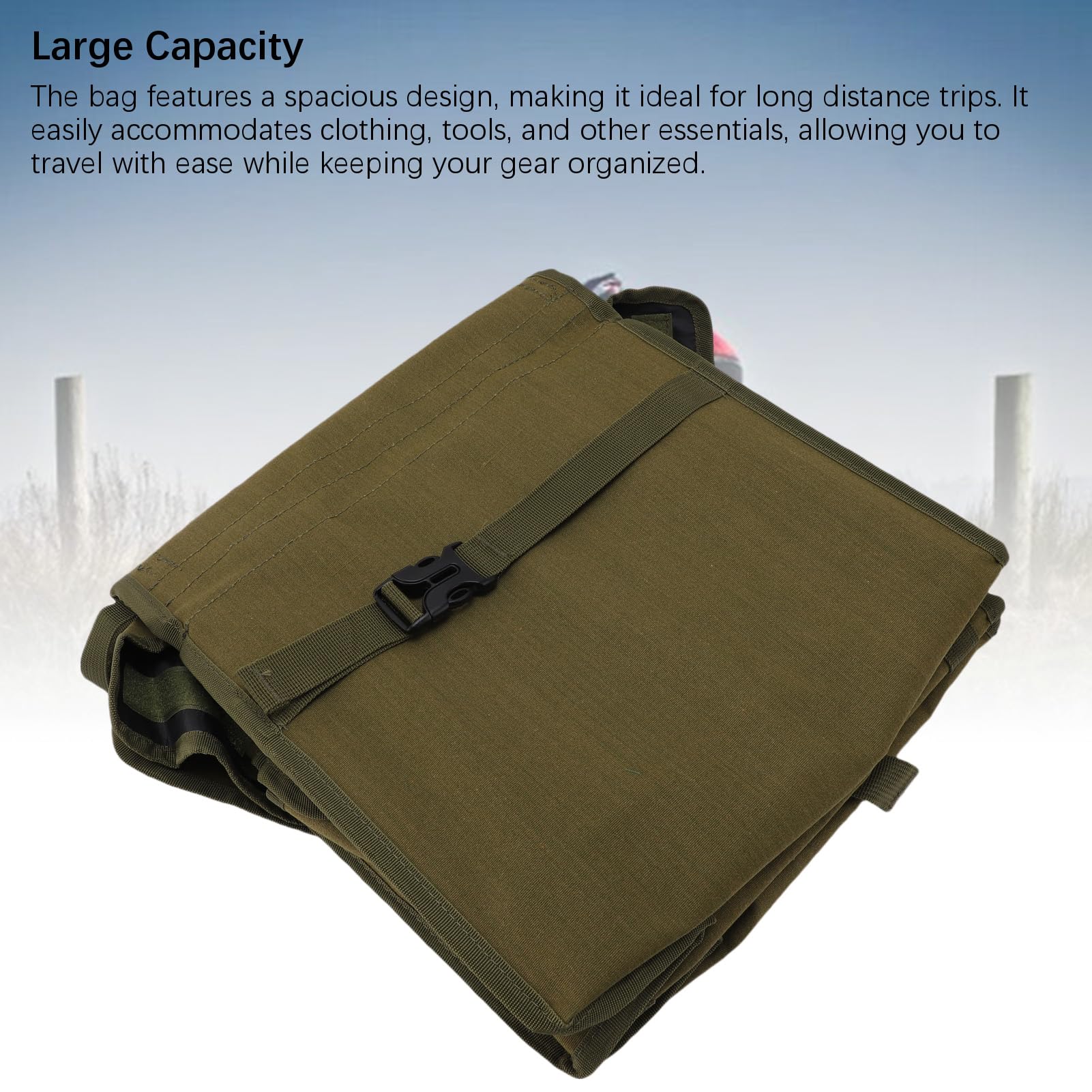 Aramox Borsa Doppia per Sedile Bici, Borsa Portaoggetti Posteriore per Bici Impermeabile con Grande capacità, Design Riflettente e di Cinghie Stabile per Pendolari in Bicicletta (30L)