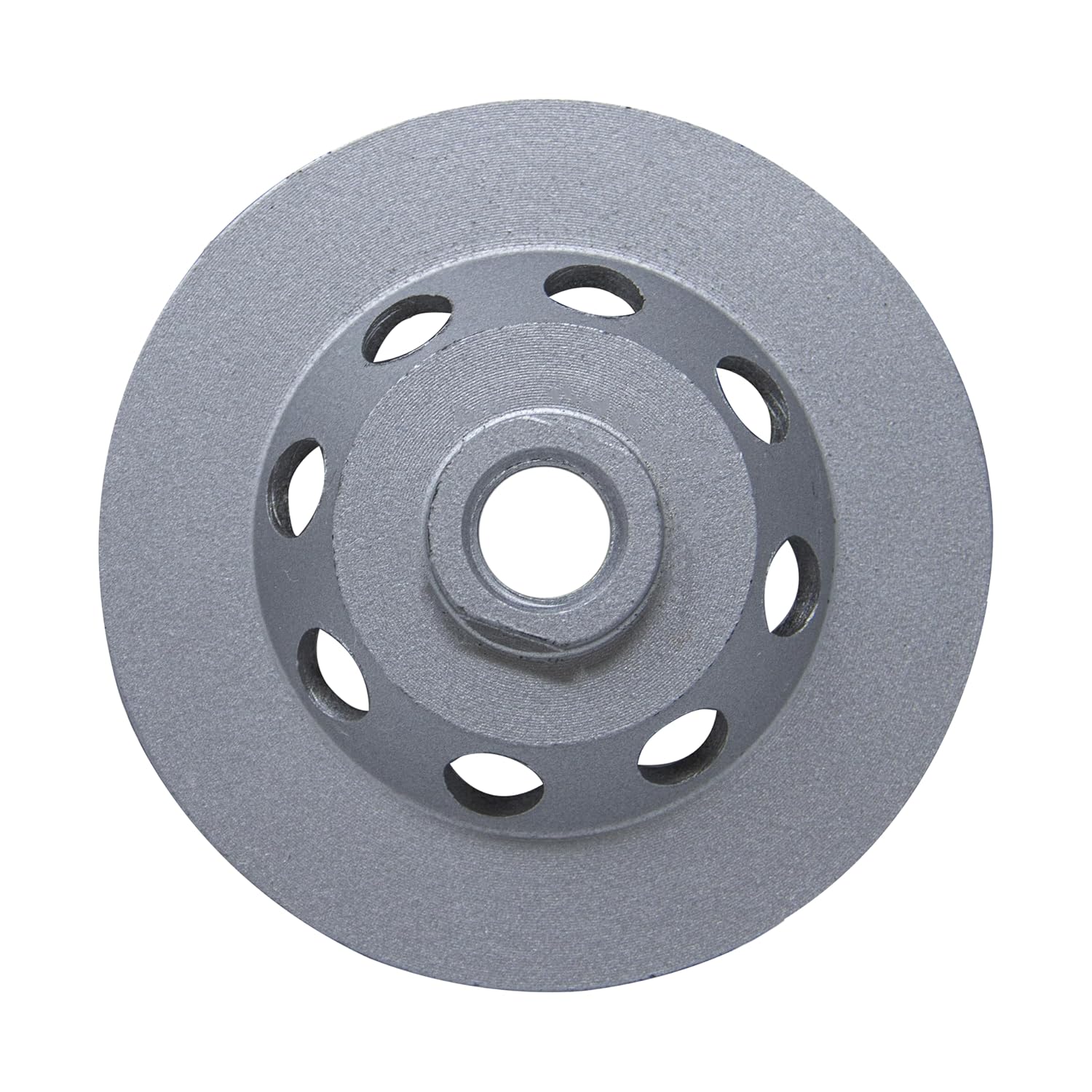 Omega 4-Inch Cup Wheels, Wet/Dry Use, 16 Double Row Segments for Grinding Removal, Concrete, Block, Brick, Masonry Grinding, Concrete Edge Beveling, 5/8"-11 Arbor