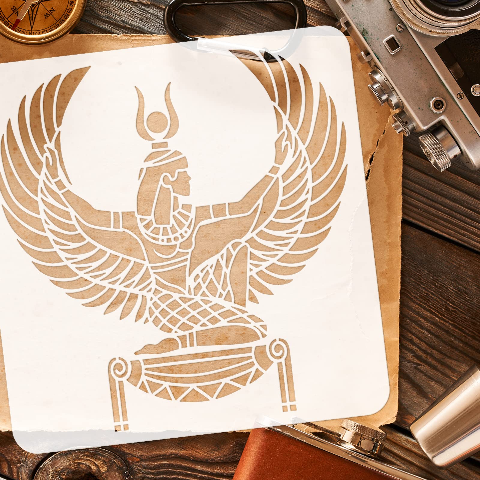 FINGERINSPIRE Ägypten Schablonen Set - 16 Motive Für DIY & Kunst