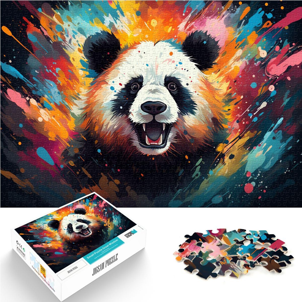 Puzzles pour Adultes 2000 pièces bébés Pandas Jeux éducatifs à Domicile Jouets de Bricolage Convient pour la décoration de Bureau 27,56 po x 39,37 po