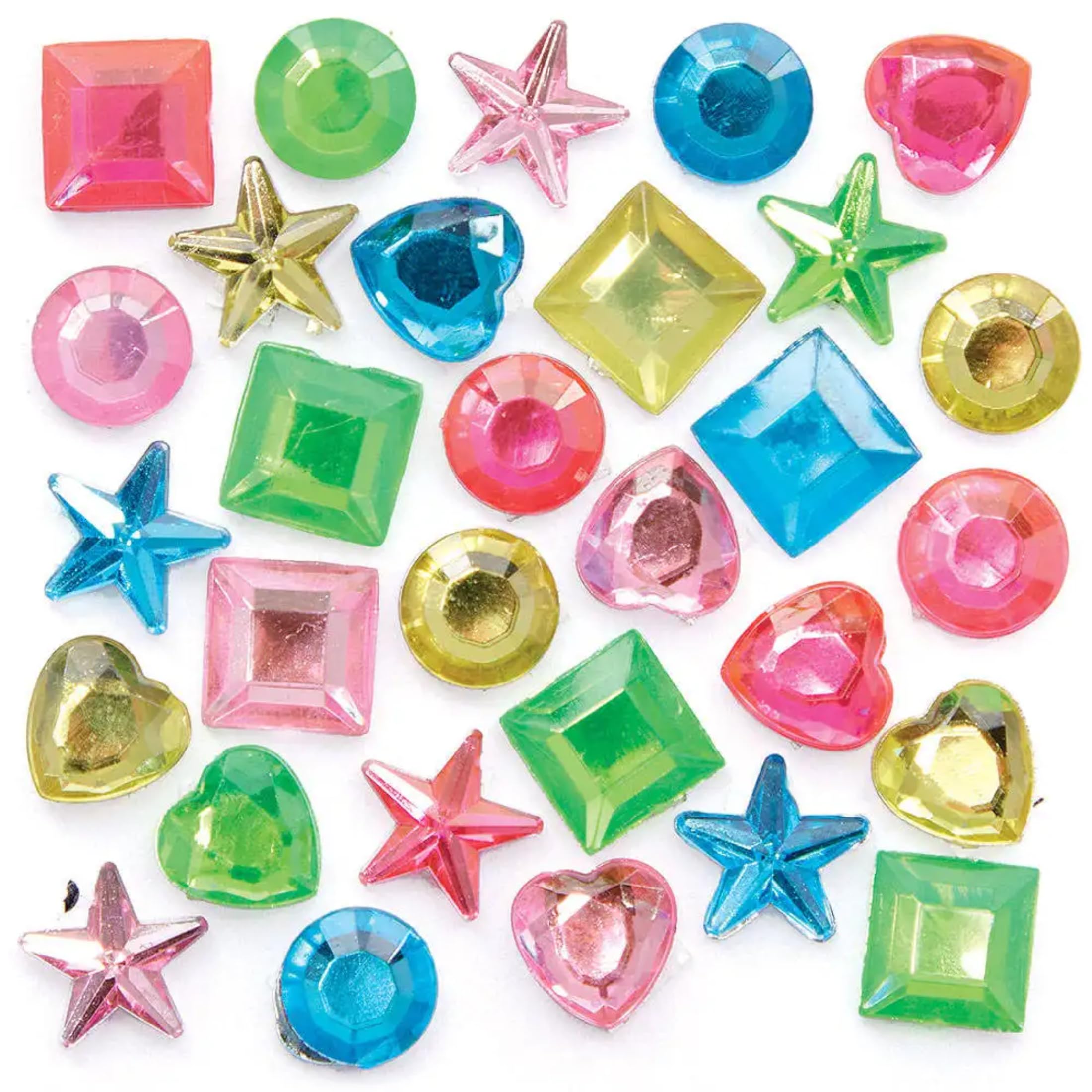 Baker Ross FC550 Fairy Self-Adhesive Gems - Pack of 200, Sticker Gemstones, Crafts for Kids, Decorative Stones