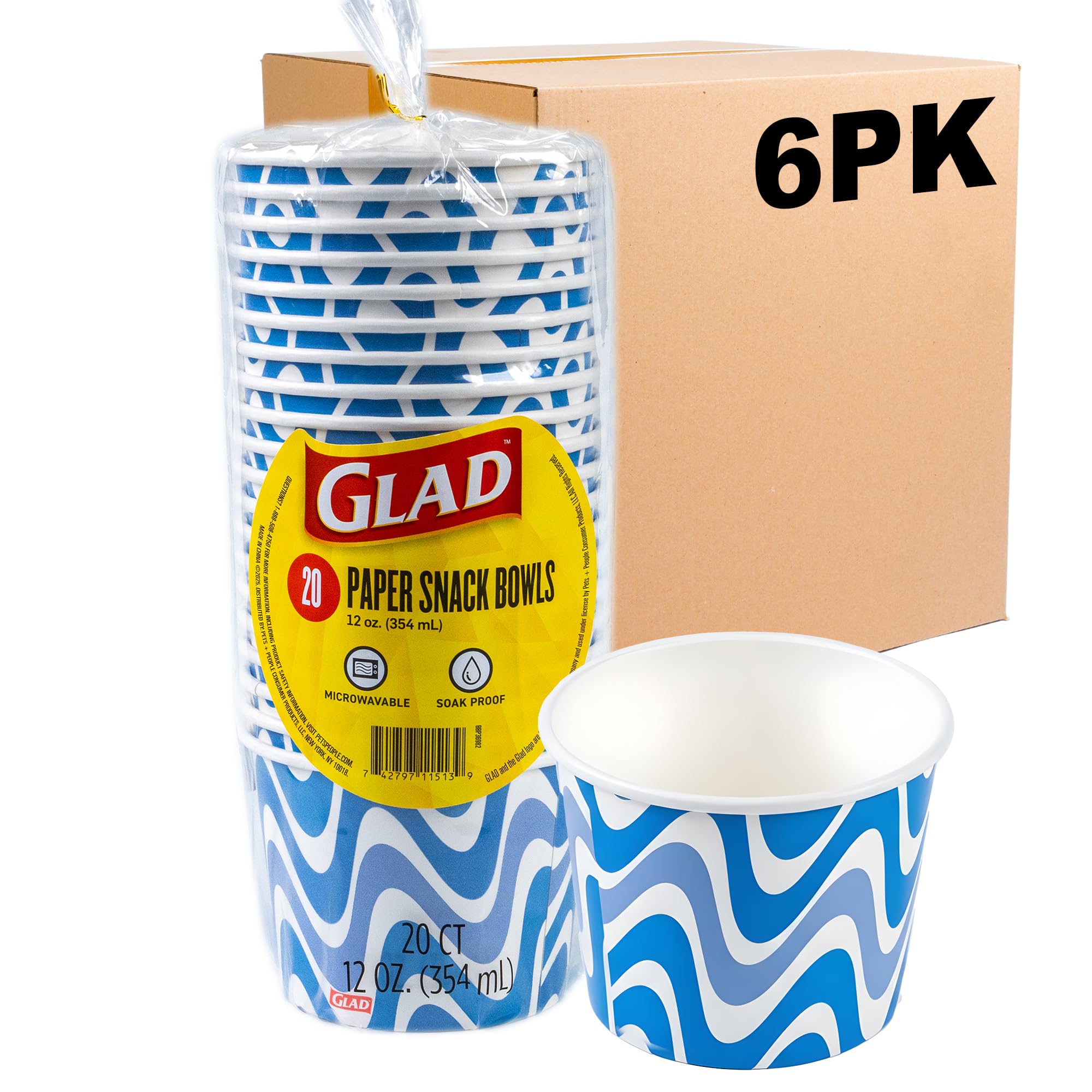 Bols en papier jetables pour éviter la vaisselle lors du goûter quotidien x20