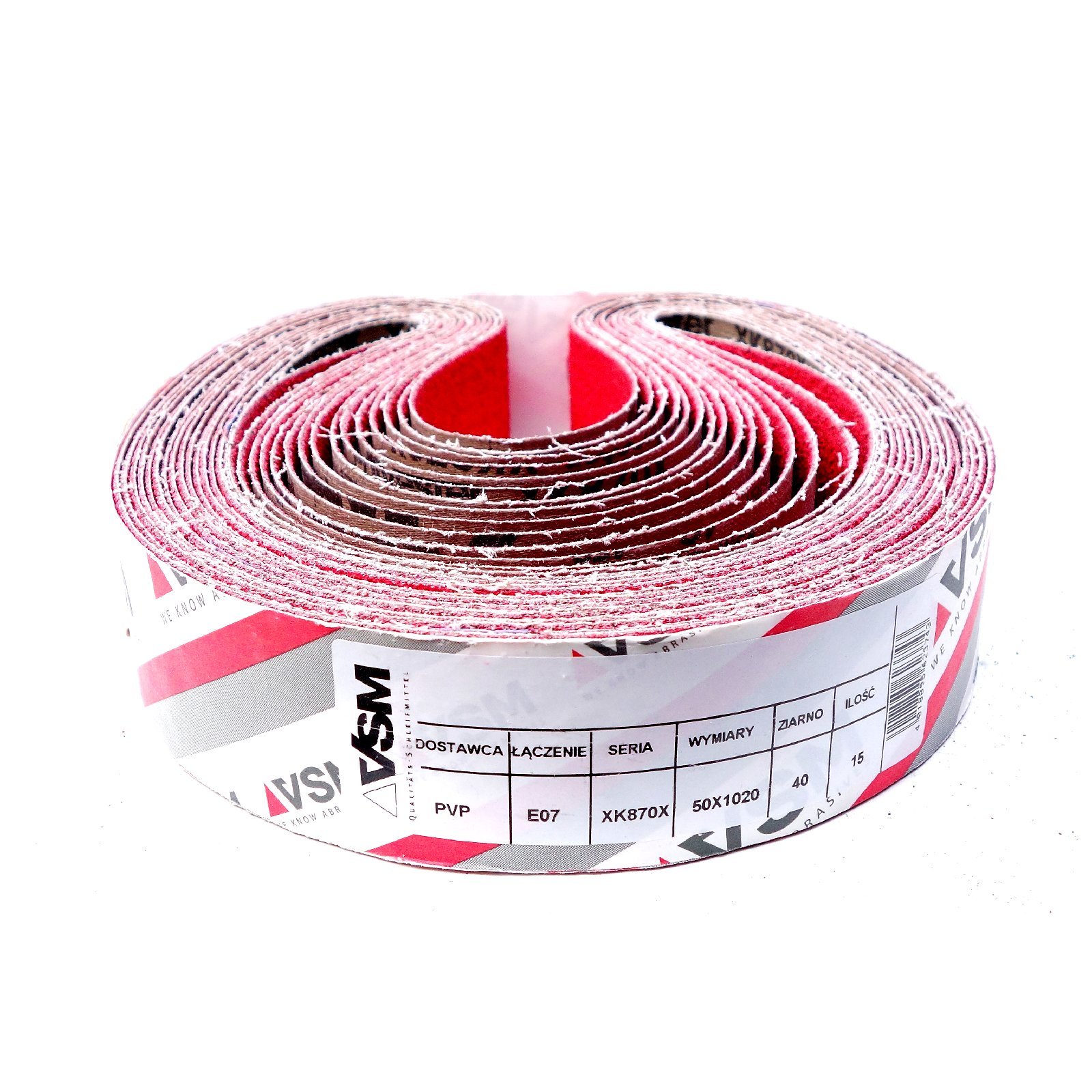 Klingspor Lot De 10 Bandes Abrasives CS 411 X 75 X 2000 Mm Grain 60 F4G Article : 4622