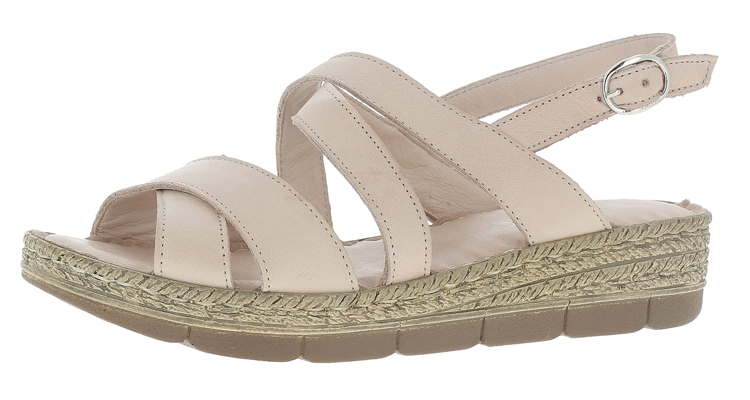 Andrea Conti Women's Sandals Heeled, Rose, 8 UK