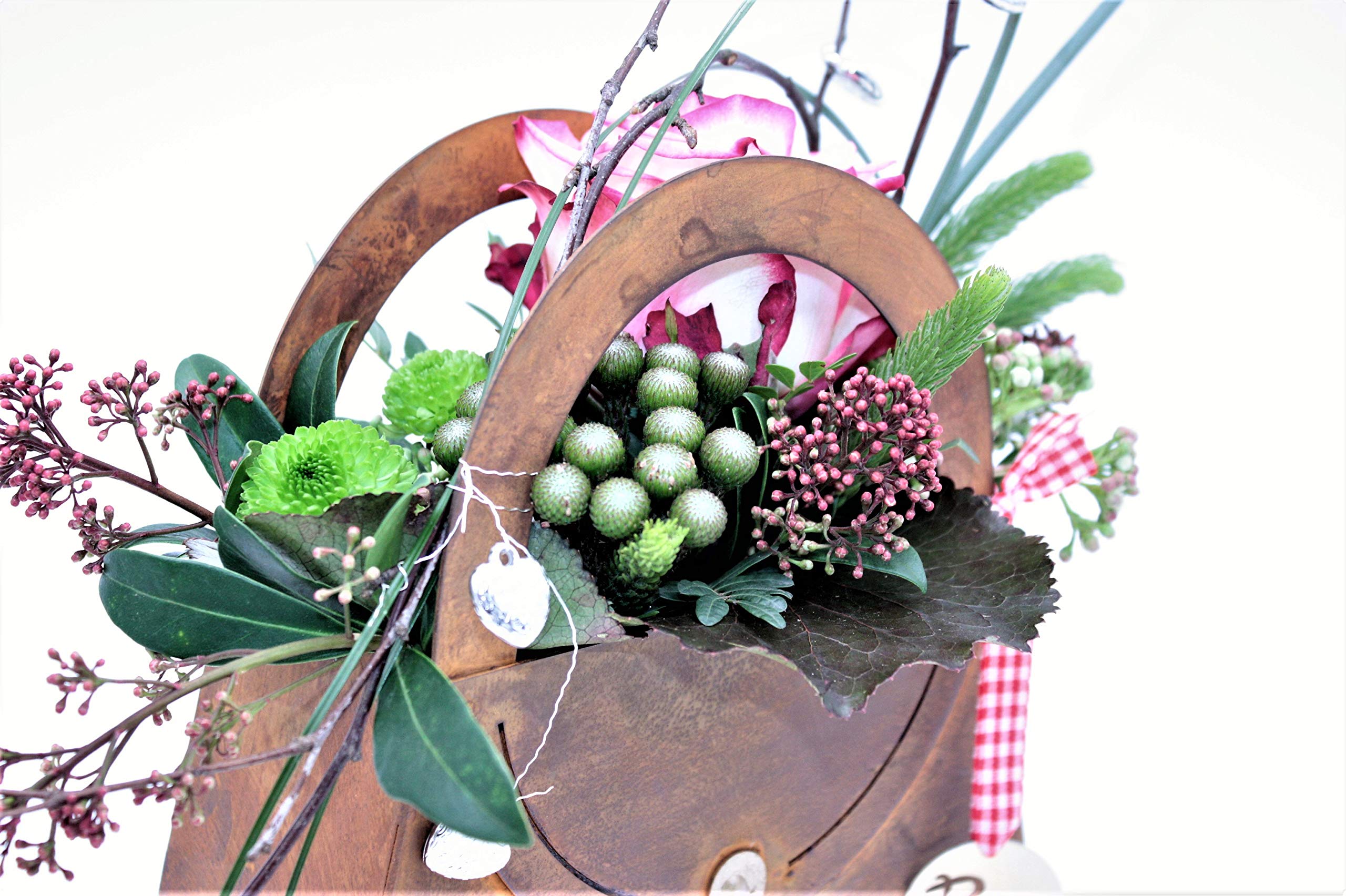 Rostikal Pflanztopf Tasche 35 x 35 Gartendeko Vintage Deko Wohnzimmer