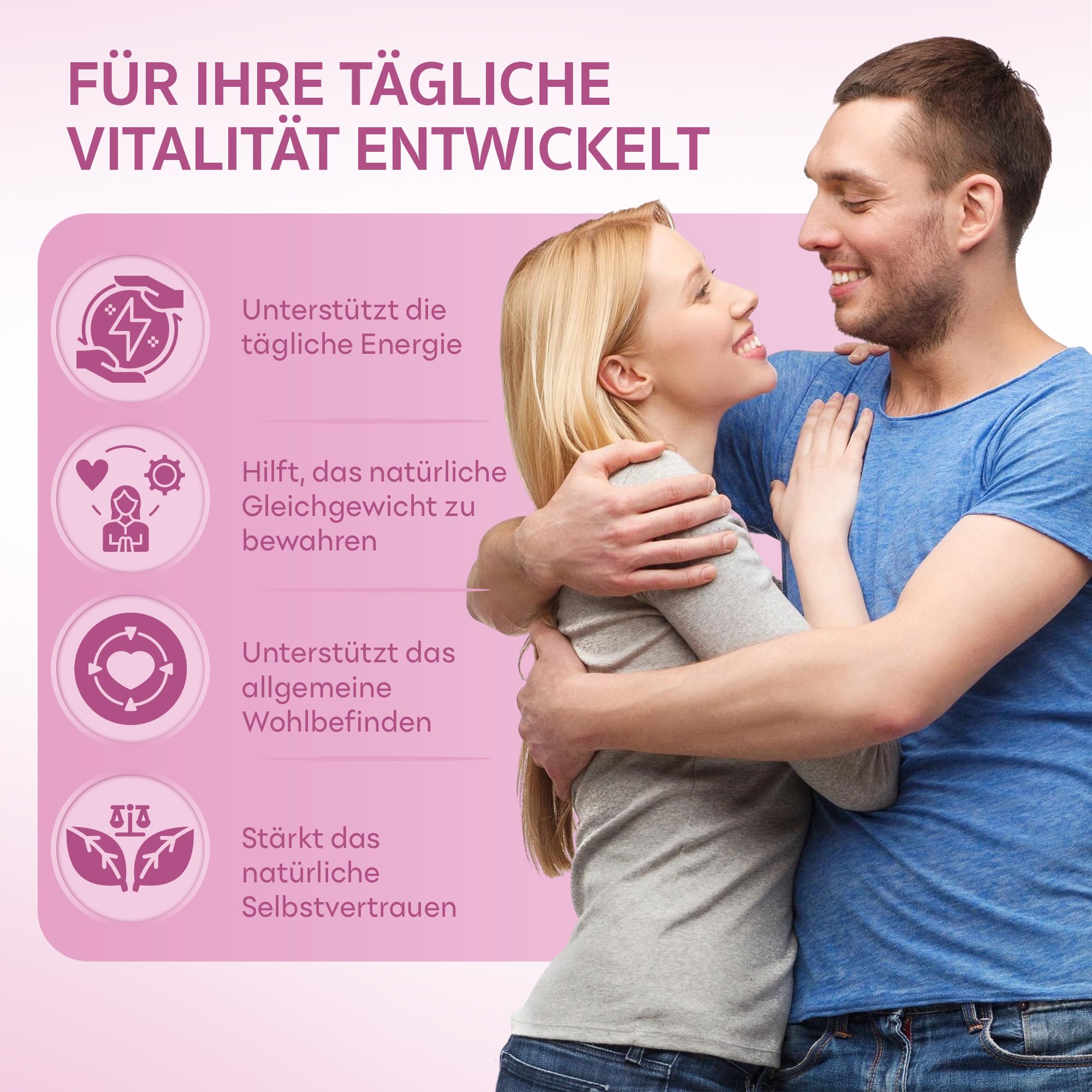 Femalust™ für weibliche Vitalität, Östrogen & Leidenschaft –Damiana, Panax ginseng,Muira Puama, Gokshura (Tribulus Terrestris), Vitamin D3, Vitamin E - Vegetarisch, gluten & laktosefrei - 60 Kapseln