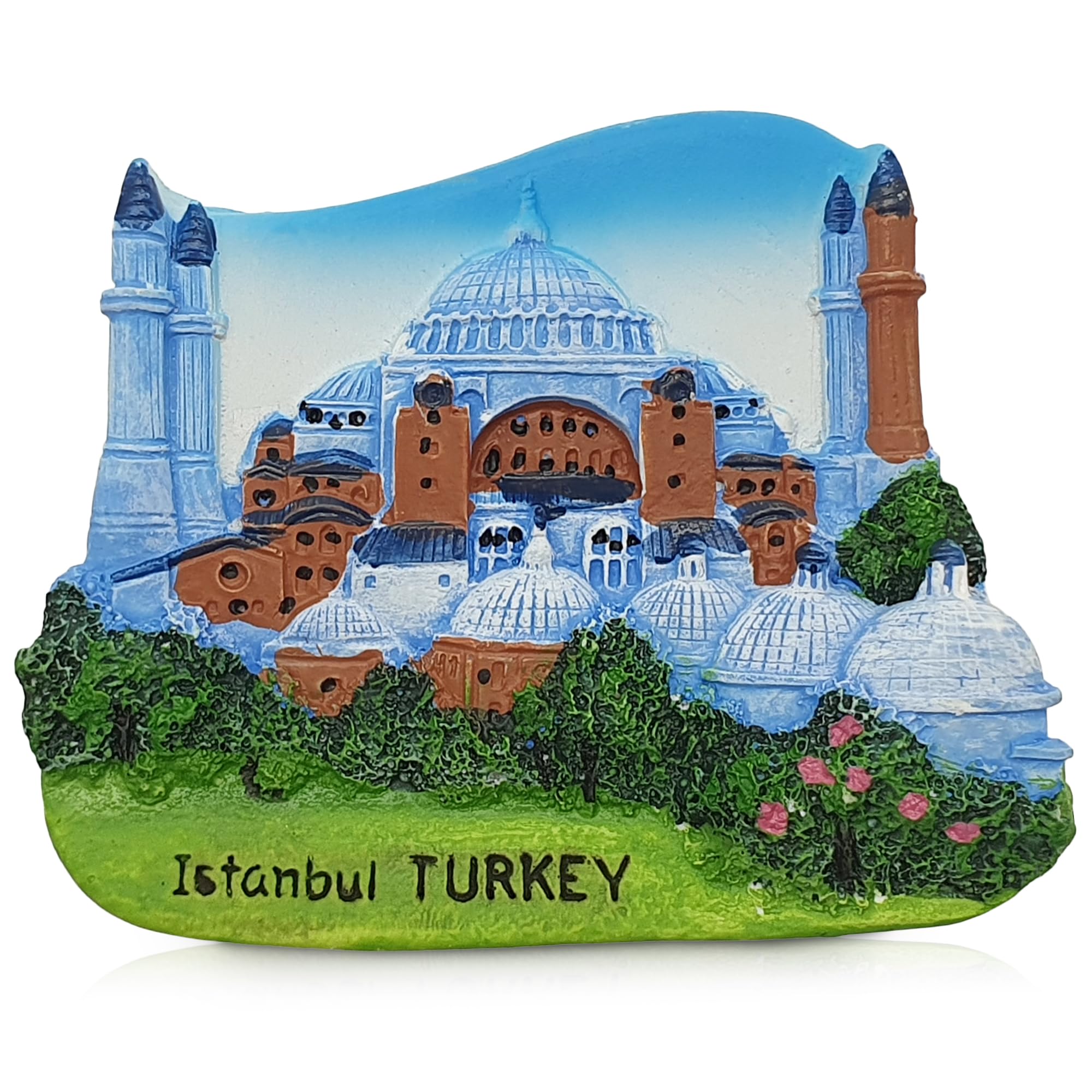 Istanbul Hagia Sophia 3D Fridge Magnet, 6.8 x 5.5 x 1.6 cm, Turkish Souvenir