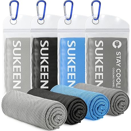 Sukeen [4 Pack] Chilly Mini Cooling Towel