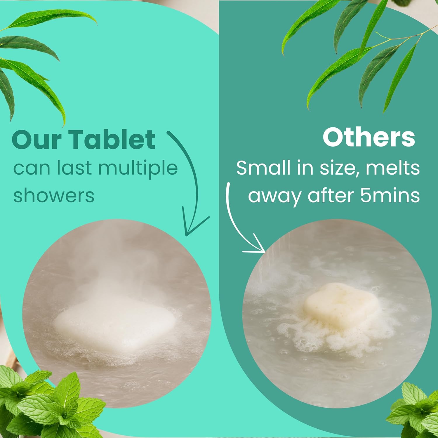 REVIV Shower Steamers Aromatherapy – 15 Long-Lasting Eucalyptus & Mint Shower Bombs for Stress Relief and Sinus Support – Self Care Spa Gifts for Women & Men – Valentine's Day Gift - Image 7