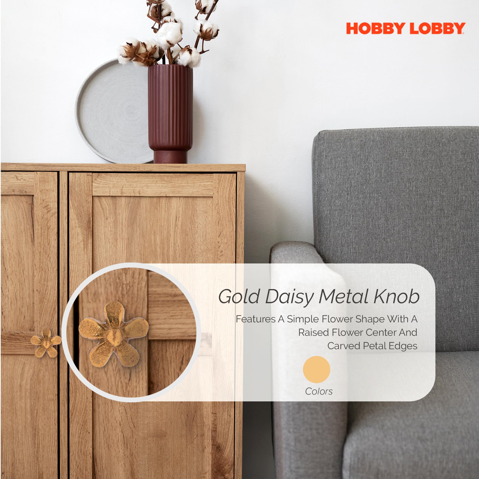 gold dresser knobs hobby lobby Brass & Pearl Flower Knob | Hobby Lobby