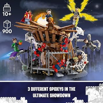 LEGO Marvel Spider-Man Final Battle Building Toy - Pretend Play Kids Toy for Fans, Boys & Girls, Ages 10+ with 3 Spiderman Minifigures - Gift for Birthdays - 76261
