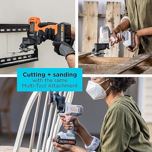 Miniatura 5 de BLACK+DECKER MATRIX - Accesorio multiherramienta, oscilante, cambio rápido de hoja para múltiples necesidades de herramientas, incluye estuche de