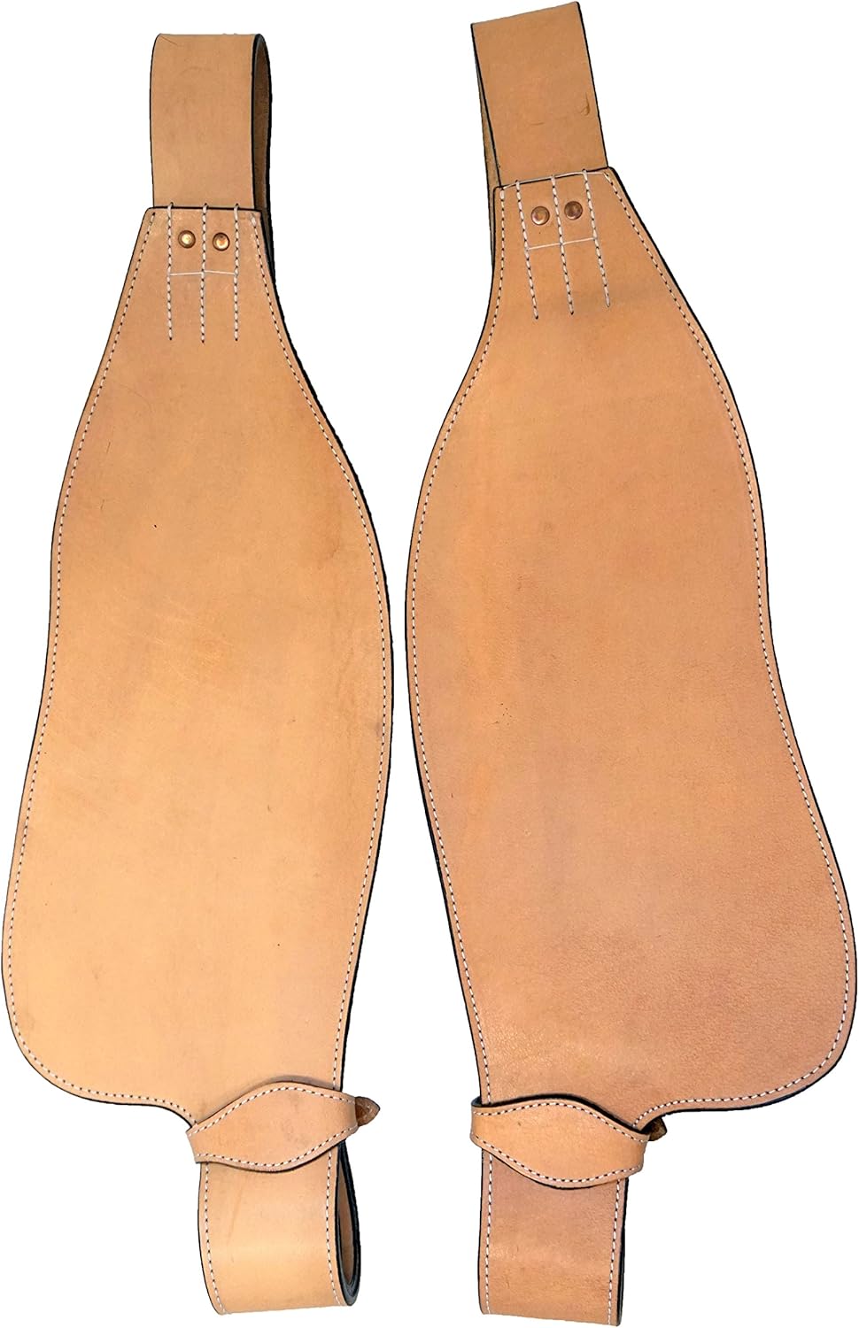 Showman Smooth Leather Replacement Fenders Pair
