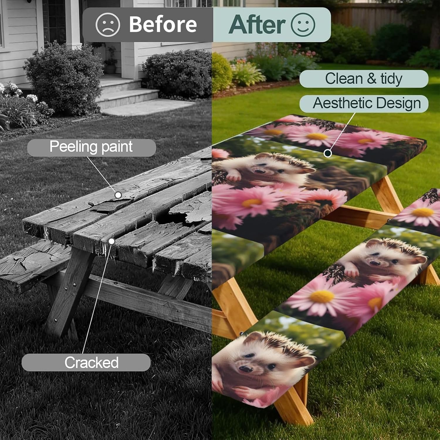 Diamond Jewelry Jewels Luxury Picnic Table Cover with Bench Covers and Bag, Windproof Waterproof Rectangle Tablecloth with Elastic Edges Fitted Camping image 2