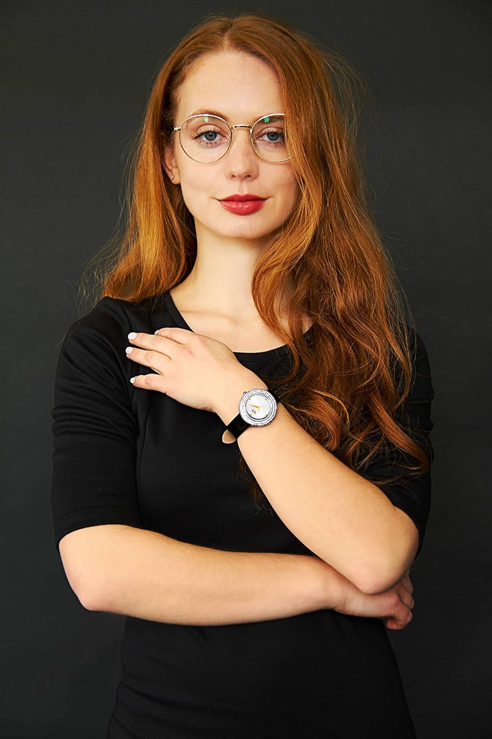 Burgi Women's Swarovski Crystal & Diamond - Accented Leather Strap Watch - Beautiful Gift Box Great for Mother's Day - BUR199 Awesome Green