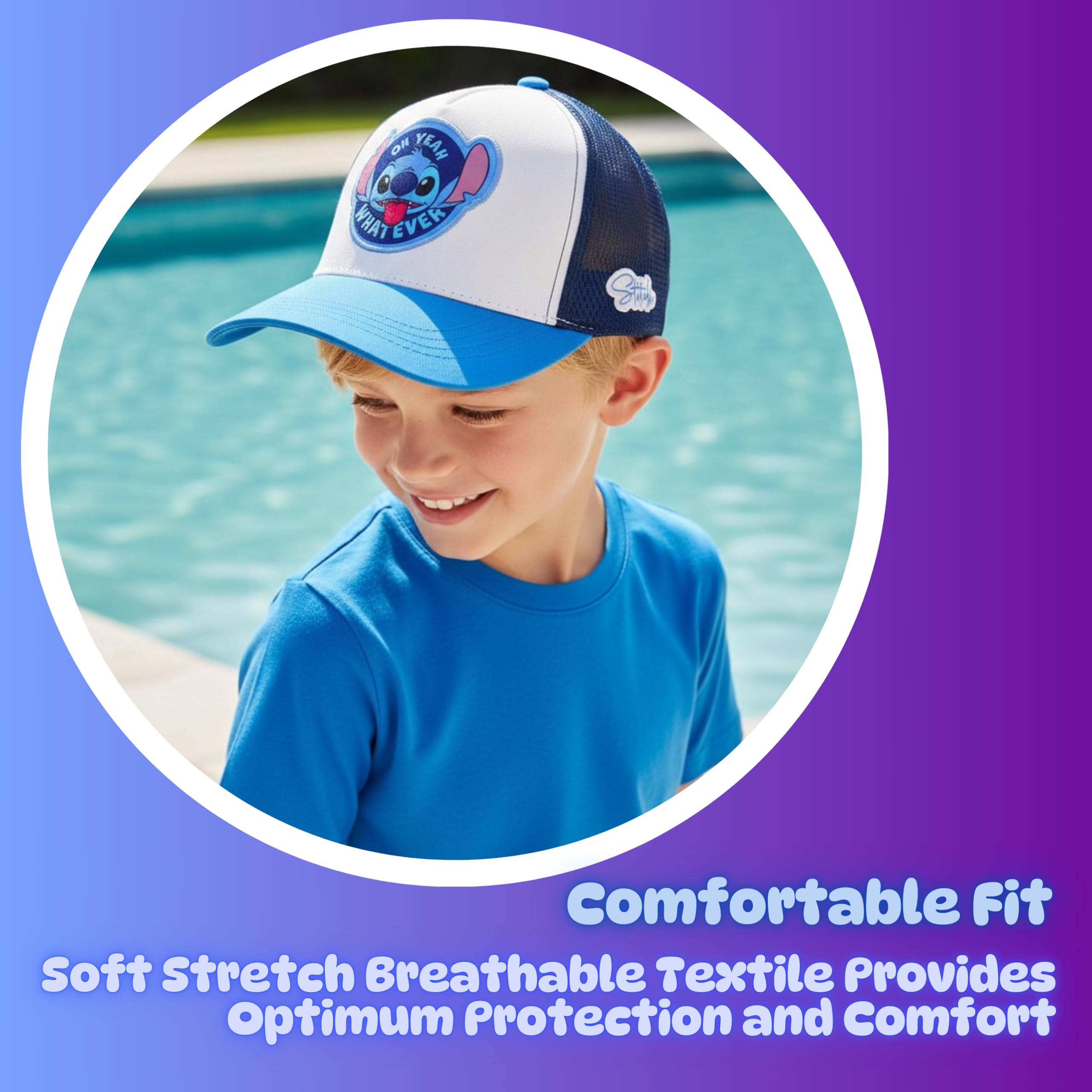 Disney Stitch Gorro para Niñas, Diseño Stitch y Angel Gorra de Beisbol Gorra de Verano Infantil, Regalo para Niñas y Adolescentes