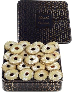 Linzer Tart Cookies Assortment - Shortbread Bakery Fresh Cookies - Italian Pastries Gift Basket
